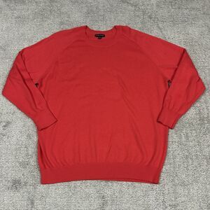 Universal Standard Sweater Women Small (14/16) Bright Coral Red Casual Pullover